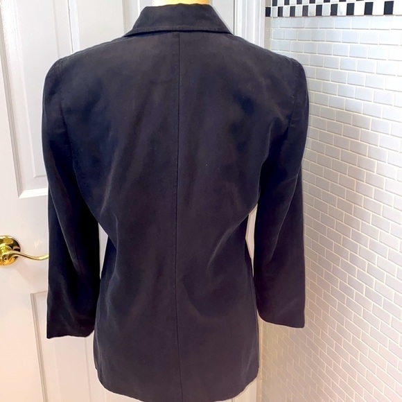 Saks Fifth Avenue Real Clothes 💯 Silk black blazer/ jacket. Lined. Size PS. - Picture 7 of 8